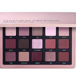 Natasha Denona Retro Eyeshadow Palette - Mauve, Pink, and Brown Tones